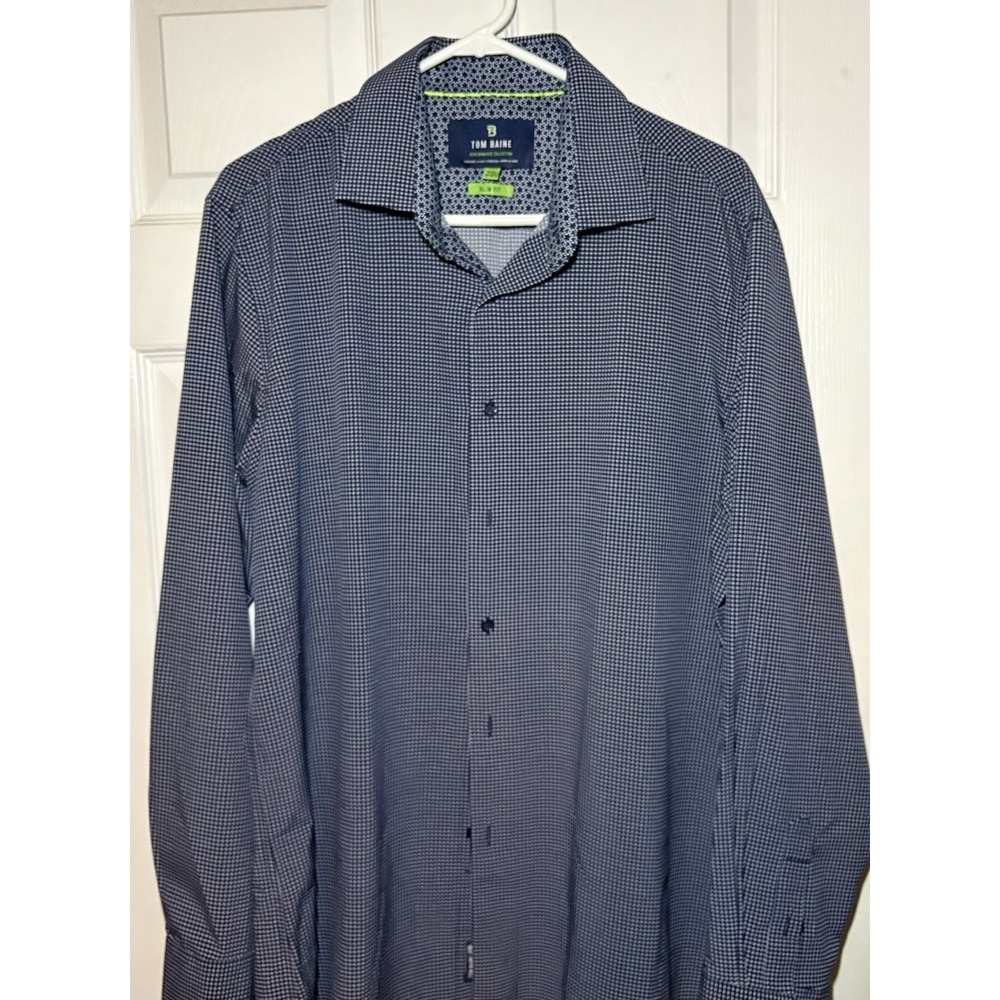 Tom Baine Performance Collection Men's Modern Slim Fit Long Sleeve Shirt XXL